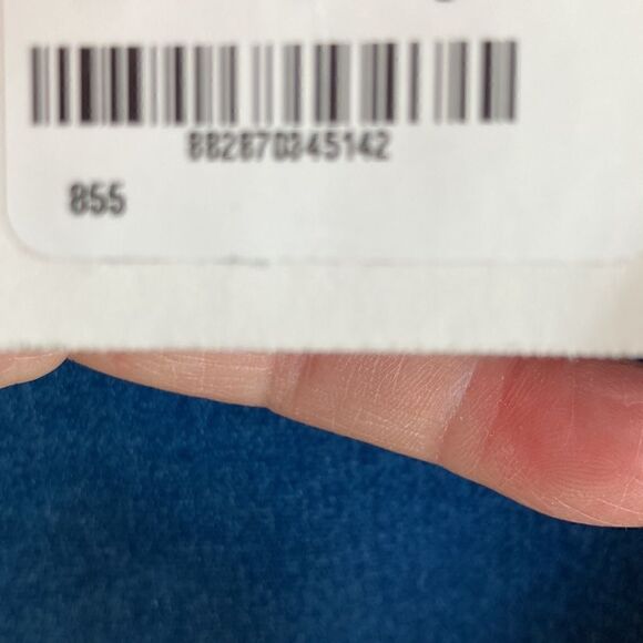 RETROD Dress sleeveless denim stretchy back zip kick pleat Bodycon fitted medium - Picture 12 of 16